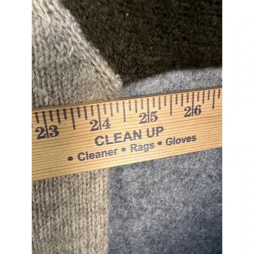 J.Crew Mens 100% Wool V-Neck‎ Sweater XL Colorblock Green Tan Raglan Sleeve